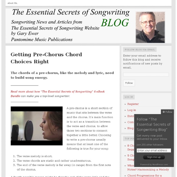 The Essential Secrets of Songwriting Blog