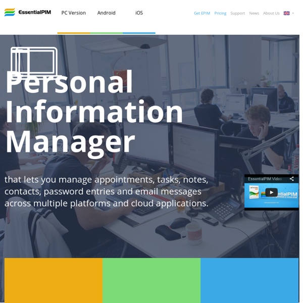EssentialPIM - Probably the Best Personal Information Manager