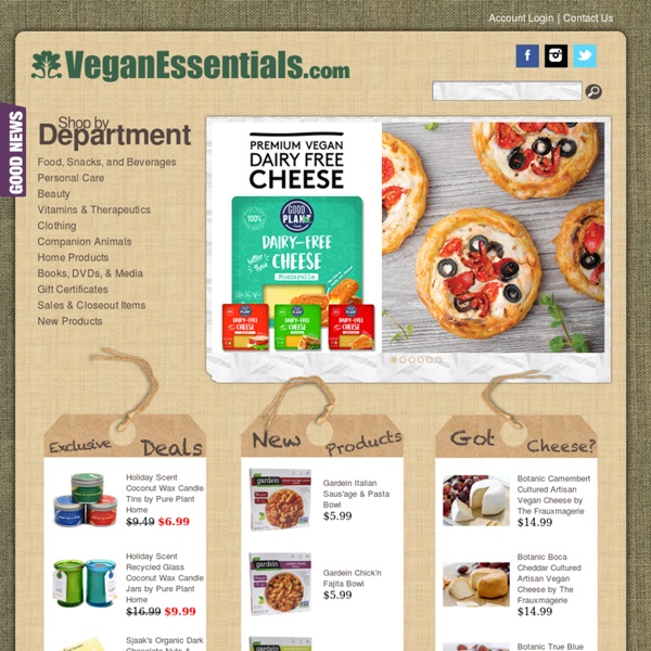 Vegan Essentials - Online Vegan Store - Vegan Products for cruelty-free living