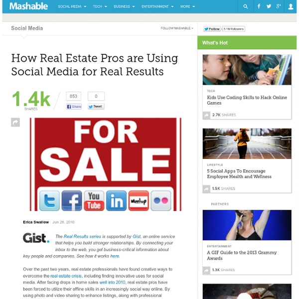 How Real Estate Pros are Using Social Media for Real Results