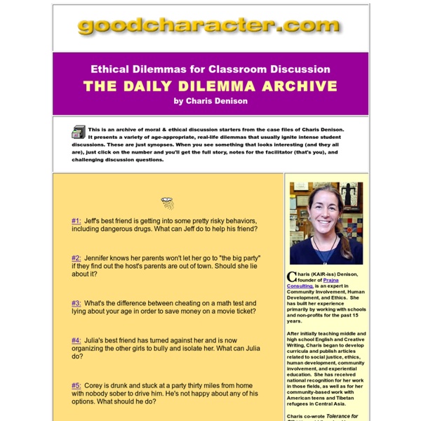 Ethical Dilemmas Archive