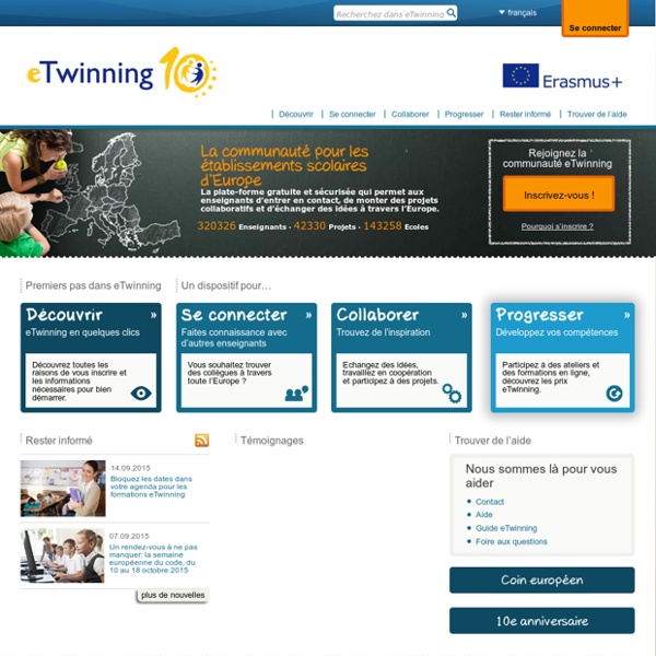 eTwinning - Page d'accueil