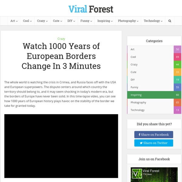 Watch 1000 Years of European Borders Change In 3 Minutes