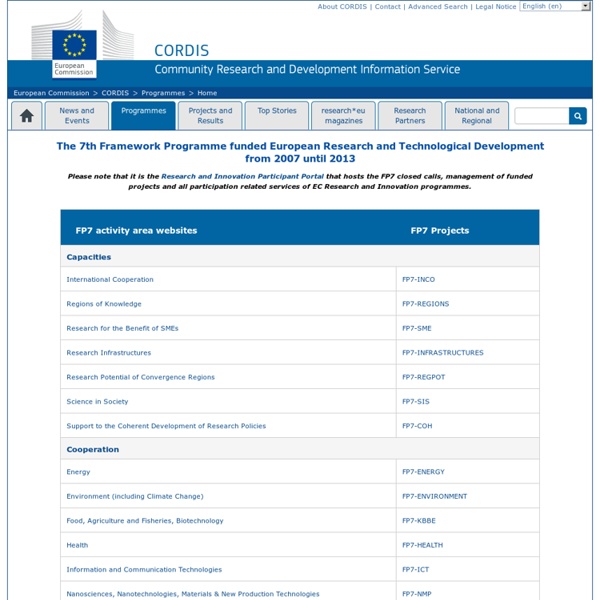 European Commission: CORDIS: FP7