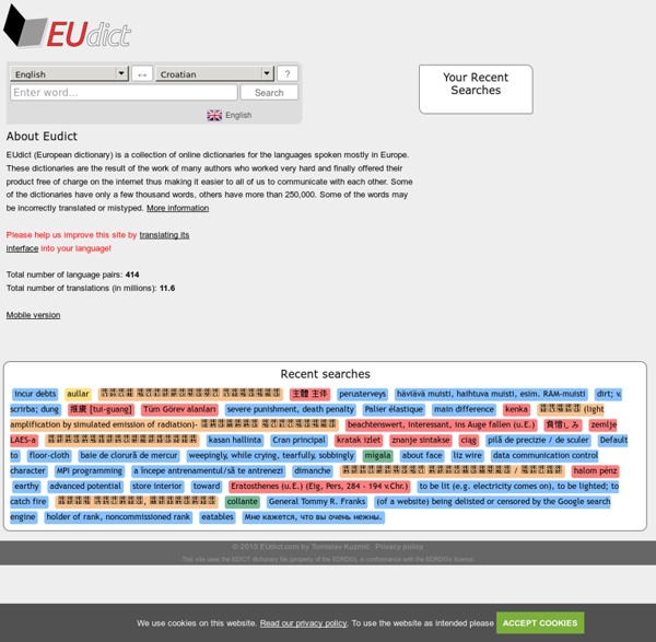 European dictionary