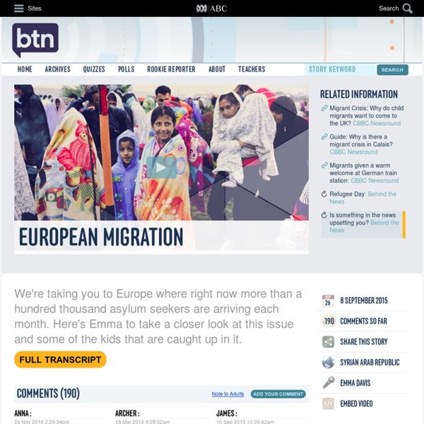 European Migration: 08/09/2015, Behind the News