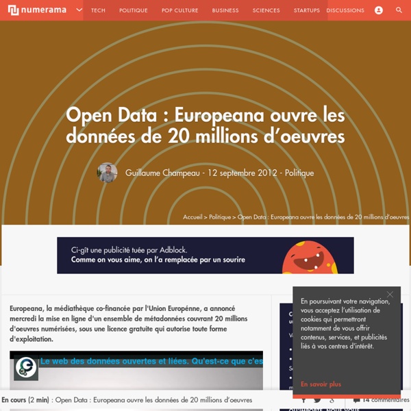 Open Data : Europeana ouvre les données de 20 millions d'oeuvres