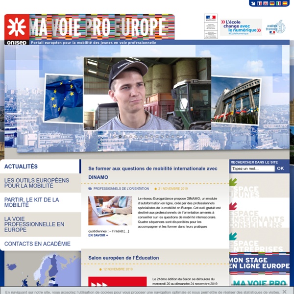 Portail européen pour la mobilité des jeunes en voie professionnelle – Onisep/agefa PME