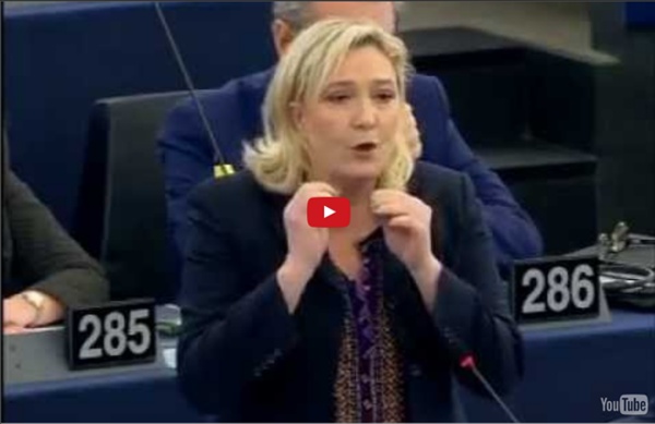 Attentats de Paris : Marine Le Pen met l’Union européenne face à ses responsabilités