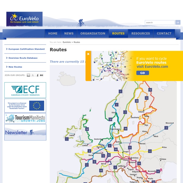Routes - EuroVelo - the European cycle route network