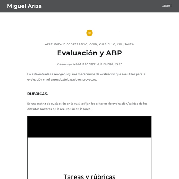 Evaluación y ABP « El Blog de Miguel Ariza
