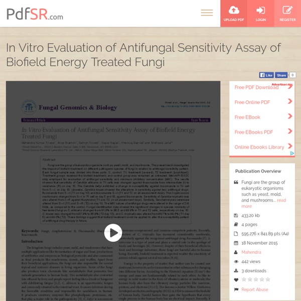 Study of Antifungal Sensitivity of Fungi