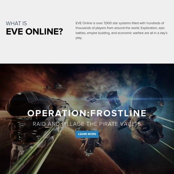 EVE Online is a Massive Multiplayer Online Roleplaying Space Game - EVE Online