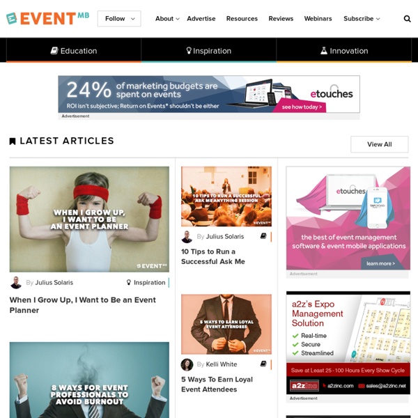 Event Manager Blog -> The First Blog for Event Planners