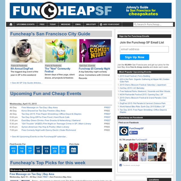 Free Cheap Sf >> Free Cheap Events Things To Do In The San Francisco Bay Free Cheap Sf >> Free Cheap Events Things To Do In The San Francisco Bay
