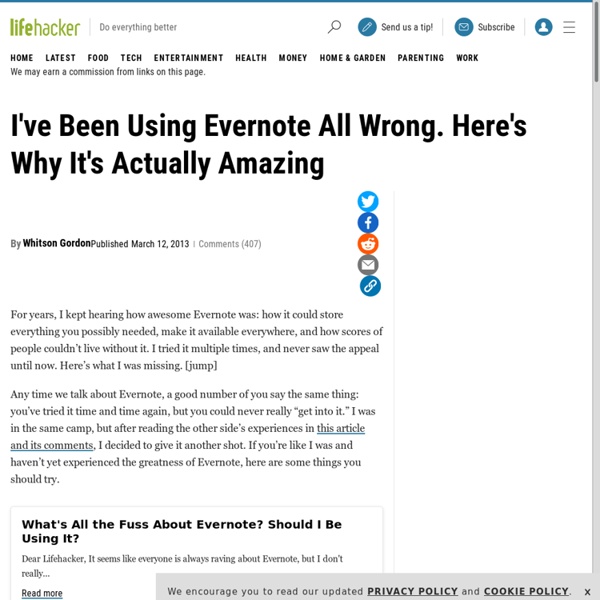 I've Been Using Evernote All Wrong. Here's Why It's Actually Amazing