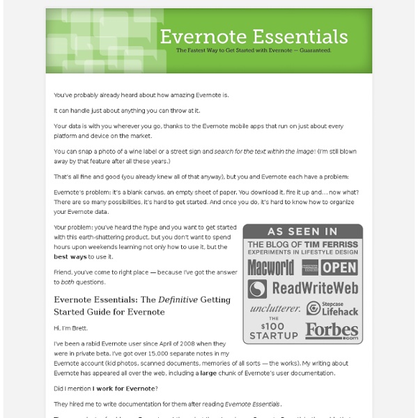 A Complete Getting Started Guide for Evernote