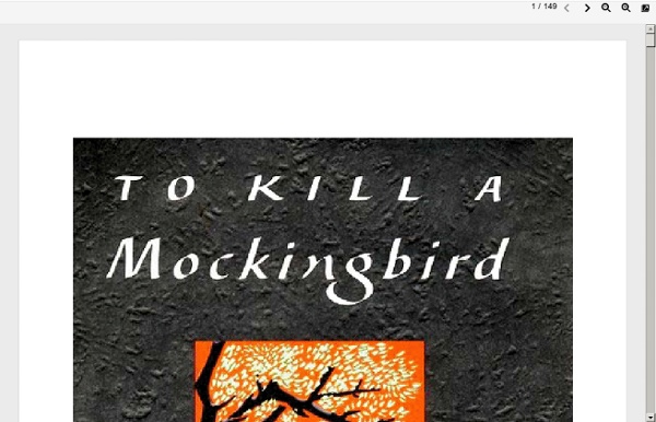 To Kill A Mockingbird