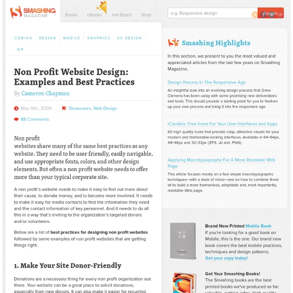 Non Profit Website Design: Examples and Best Practices - Smashing Magazine