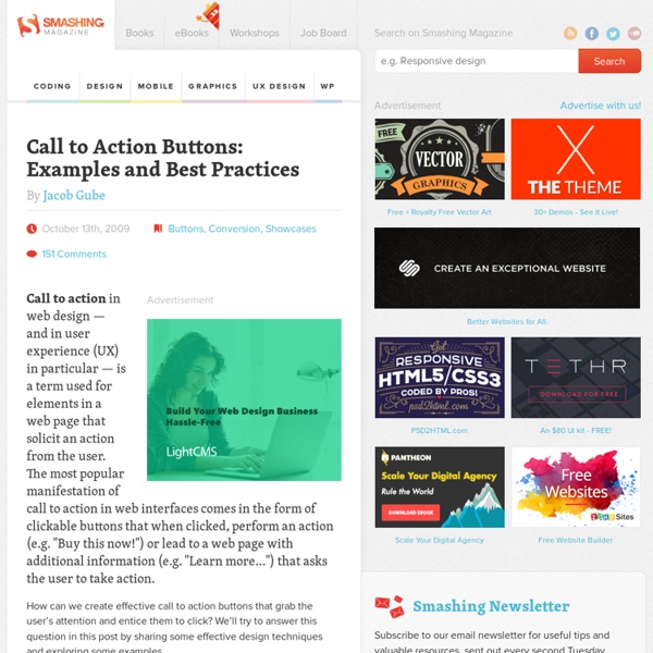 Call to Action Buttons: Examples and Best Practices - Smashing Magazine