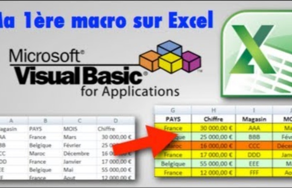 Excel : Ma 1ère macro VBA Excel (Partie 1/2)