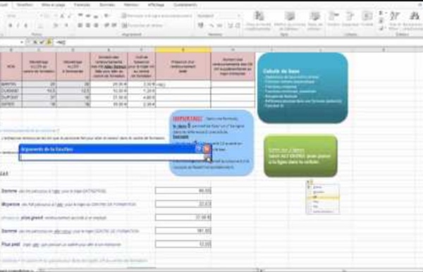 EXCEL - Bases - Premiers calculs