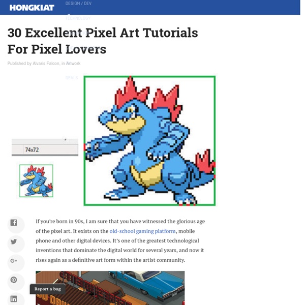 30 Excellent Pixel Art Tutorials For Pixel Lovers