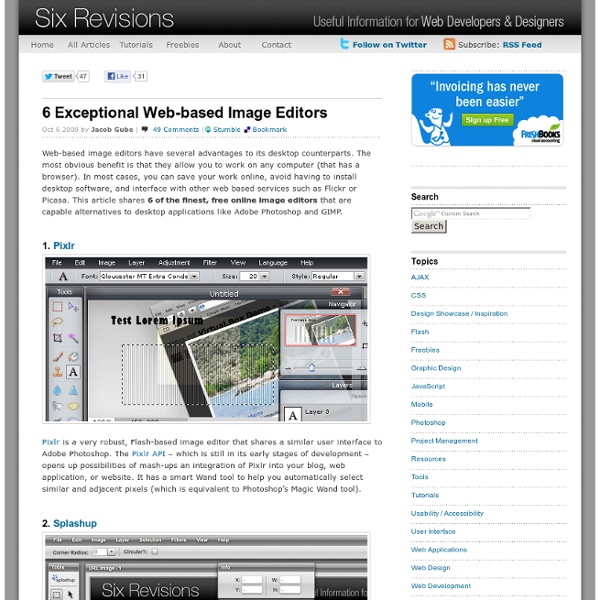 6 Exceptional Web-based Image Editors