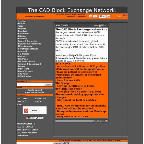 CAD Block Exchange Network - Free Online AutoCAD Block Library-