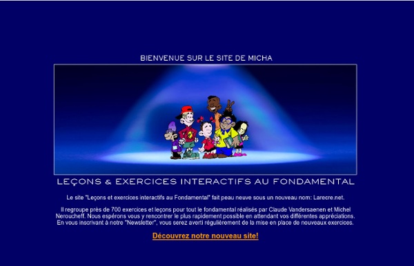 Leçons et exercices interactifs au fondamental