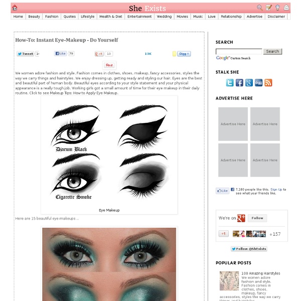 How-To: Instant Eye-Makeup - Do Yourself
