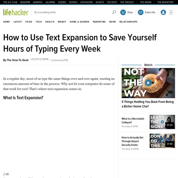 How to Use Text Expansion to Save Yourself Hours of Typing Every Week
