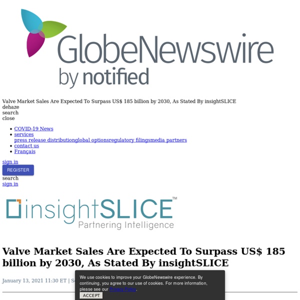 Valve Market Sales Are Expected To Surpass US$ 185 billion