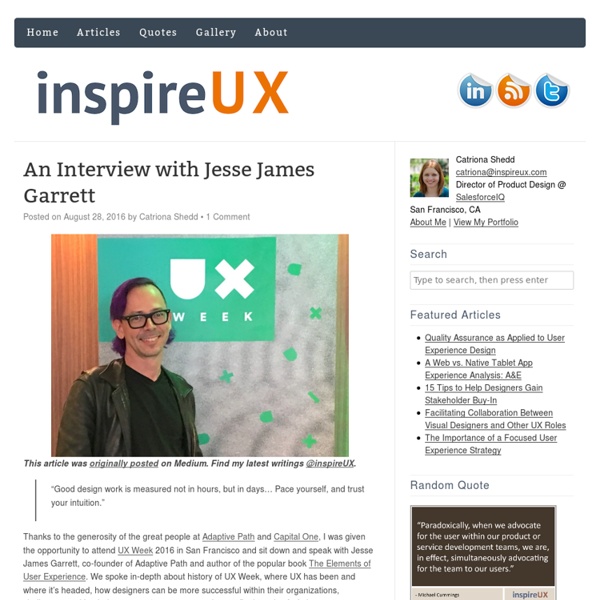 User Experience quotes and articles to inspire and connect the UX community