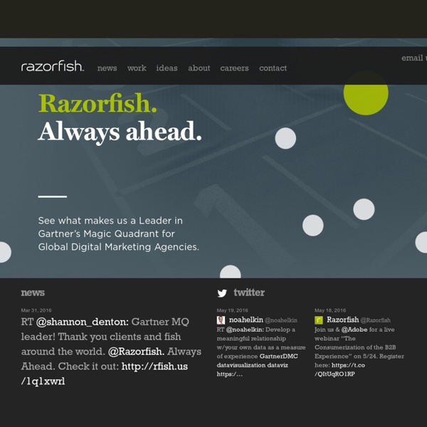 Razorfish: The Agency for Marketing, Experience and Enterprise Design