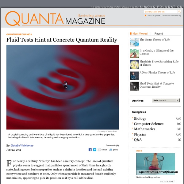 Fluid Experiments Support Deterministic “Pilot-Wave” Quantum Theory
