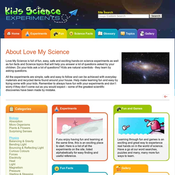 Fun science experiments and project ideas for kids - educational, exciting and safe