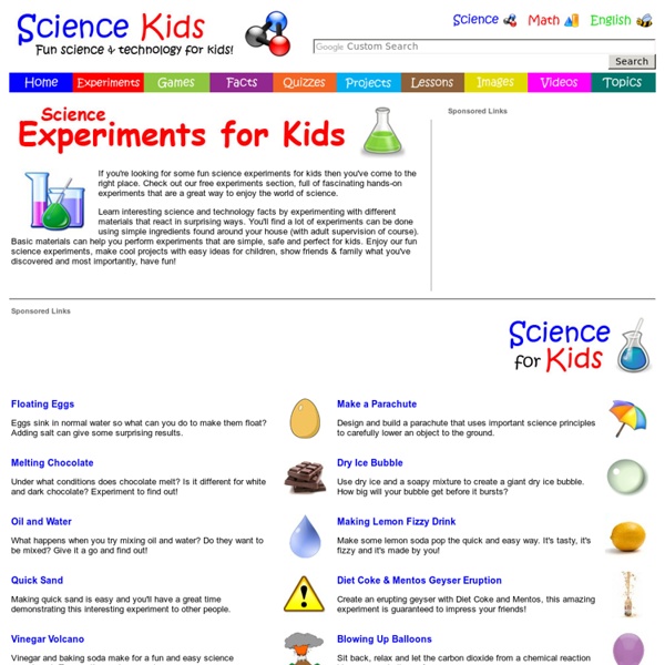 Fun Science Experiments for Kids - Cool Projects & Easy Ideas for Children