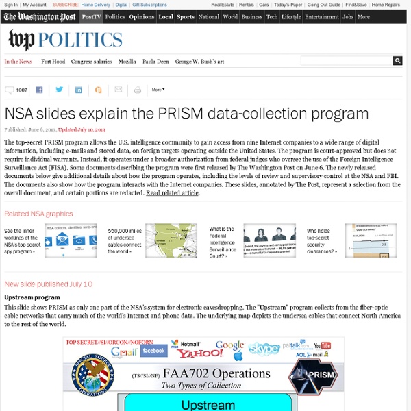 NSA slides explain the PRISM data-collection program