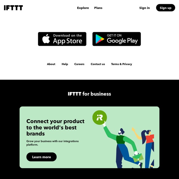 Discover IFTTT and Applets