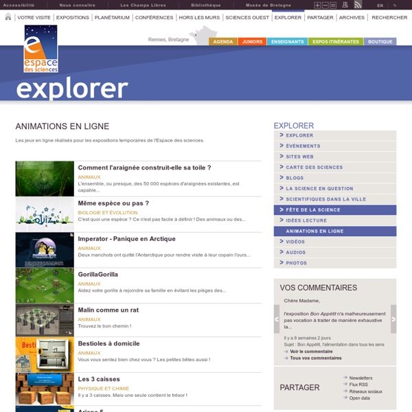 Explorer - Animations en ligne