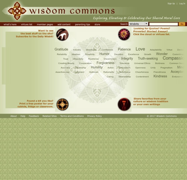Wisdom Commons: Exploring, Elevating and Celebrating Our Shared Moral Core
