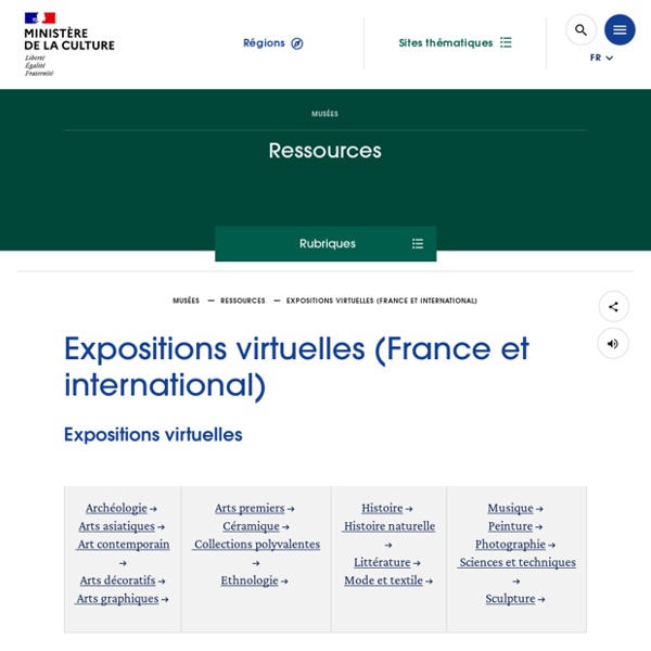Expositions virtuelles (France et international)