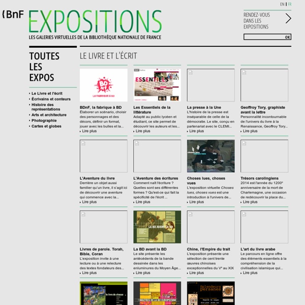 Expositions virtuelles de la BNF