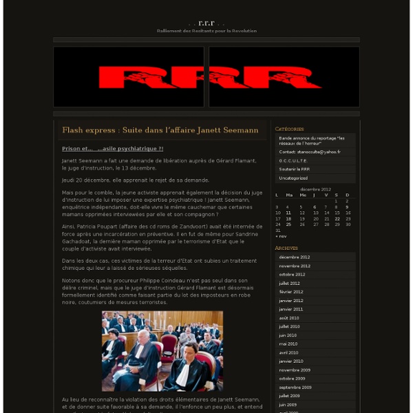 Flash express : Suite dans l’affaire Janett Seemann « R.R.R