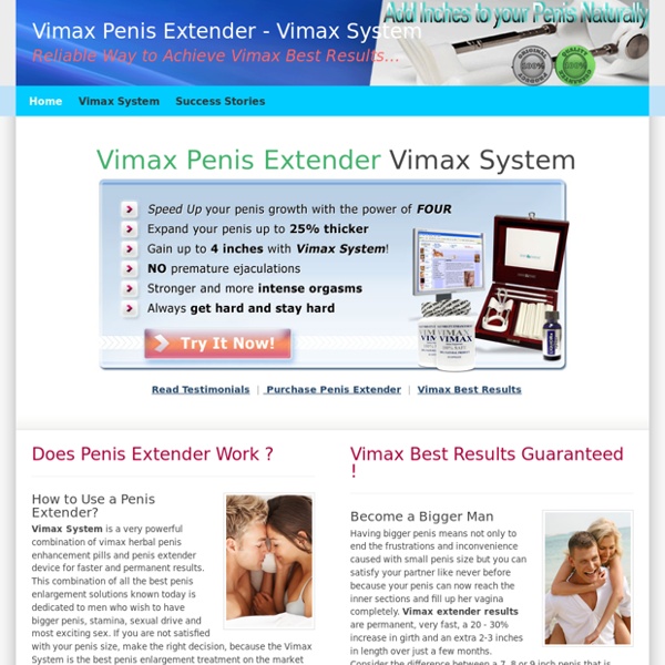 Vimax Natural Penis Enlargement Pills
