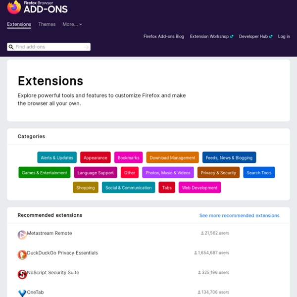 Featured Extensions