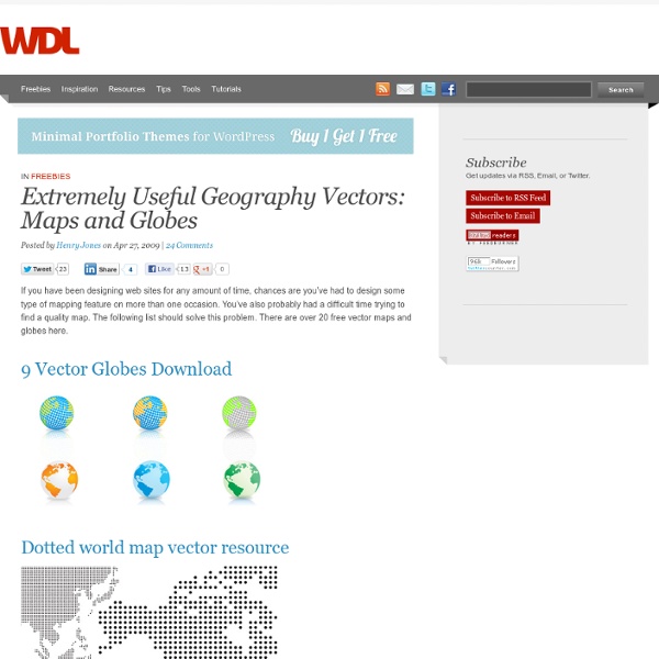 Extremely Useful Geography Vectors: Maps and Globes