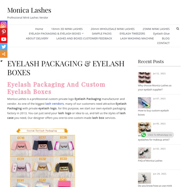 Eyelash Packaging and Custom Eyelash Boxes with Private Eyelash Logo