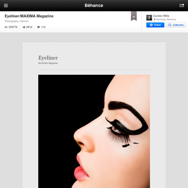Eyeliner/MAXIMA Magazine on the Behance Network